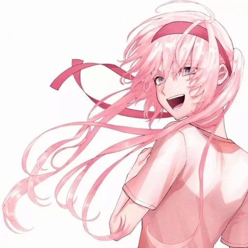 anime, zhukov igor, anime merah muda, michon shikimori, rambut anime merah muda