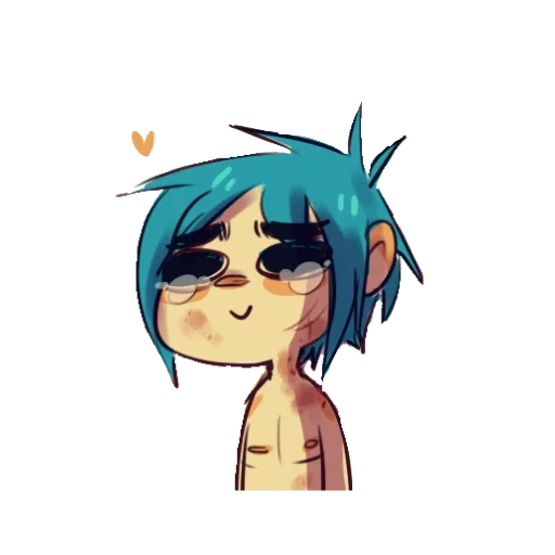 gorillaz, gorillaz 2, gorila lucu, gorillaz chibi, stuart pot gorillaz