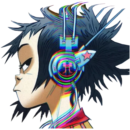 gorillaz, gorillaz 2, noodle gorillaz, nudl gorillaz fase 5, casco noodle gorillaz