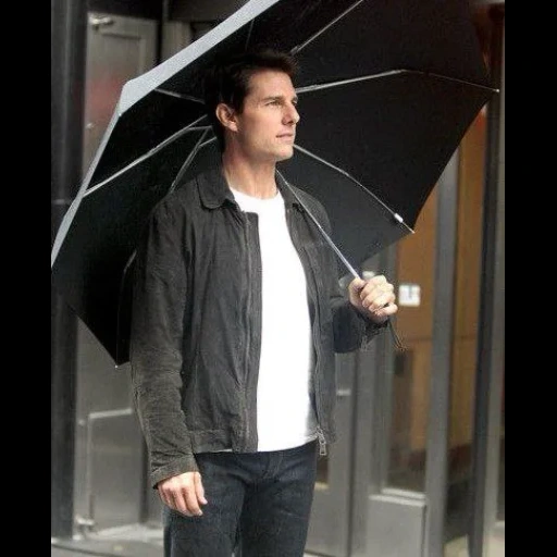 tom cruise, a man with an umbrella, tom cruise style, tom cruise of life, hollywood actors