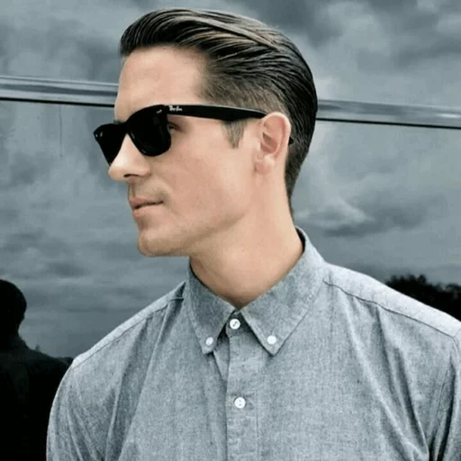 g-eazy, g eazy haircut, g eazy haircut, men's scissors, hitler's youth hairstyle