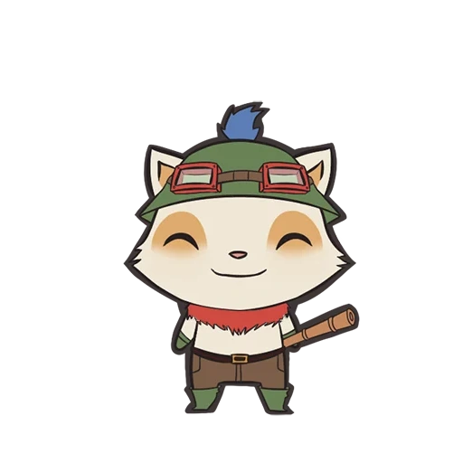 anime, teemo, teemo emote, teemo suprême, league of legends timo