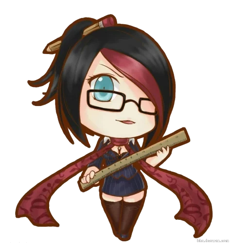 sukebei, chibi katarina, art fior chibi, league legends, fictional character