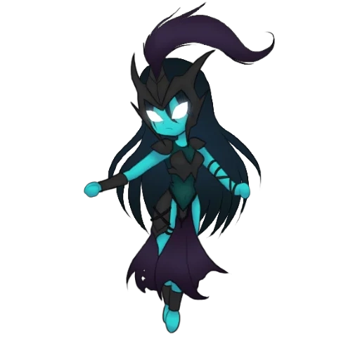 kalista, league legends, chibi characters, lol calista art chibi, league of legends hero gamre