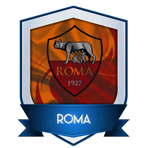 roma, club de fútbol romano, emblema del club de fútbol romano, baba rome logo, roma futbol logo