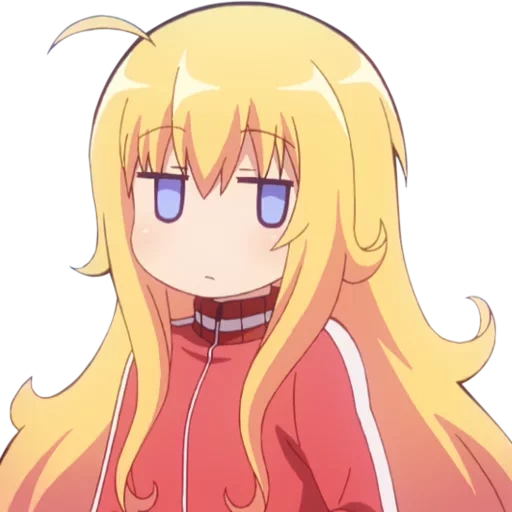 anime gabriel, gabriel dropout, cartoon character, lazy gabriel, gabriel drop ut gabriel