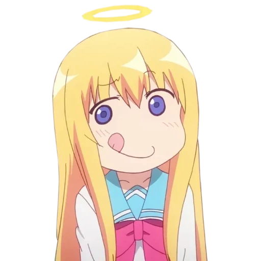 animation creativity, gabriel dropout, cartoon character, gabriel dropout anime, gabriel dropter divine light