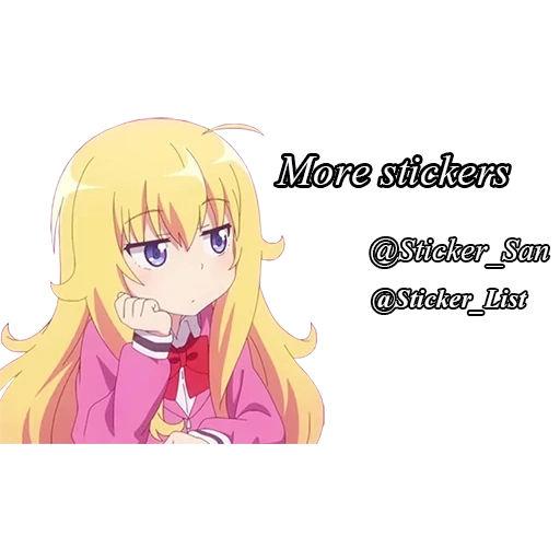 gabriel dropout, cartoon character, gabriel white tianma, gabriel dropout anime, lazy gabriel anime