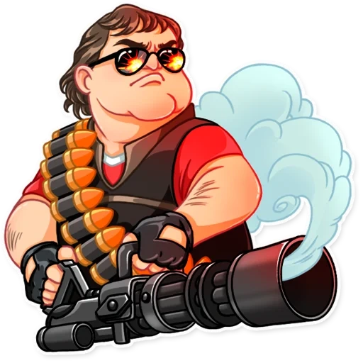 gabe newell, gaben cartoon, tim fortress 2, gaben newel art