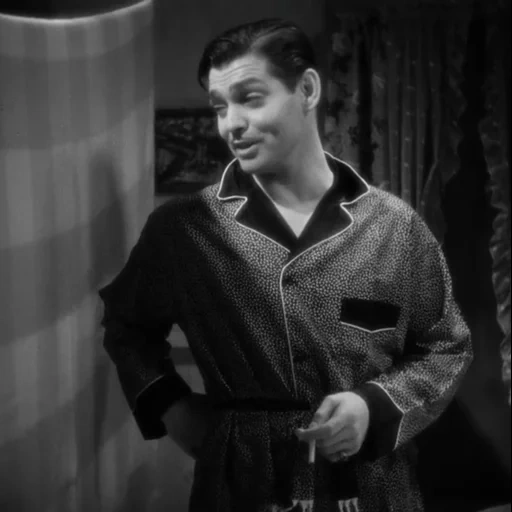 male, clark gable, gif clark gable, it happened one night, if it were you the 1972 movie