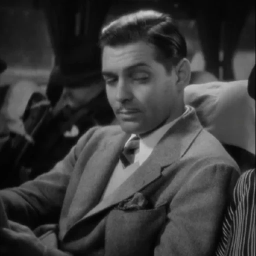 clark gable, une nuit, it happened one night, c'est arrivé une nuit, cela s'est passé une nuit dans le film de 1934