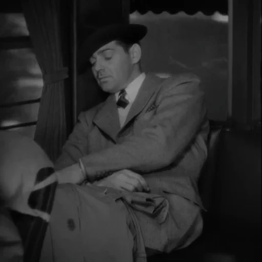 entitled, clark gable, it happened one night, rayures invisibles du film