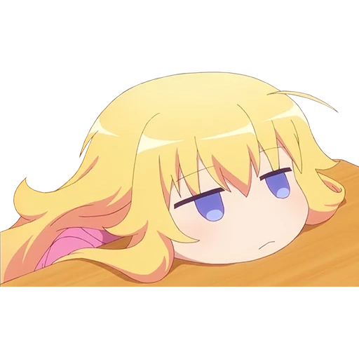 anime, personnages d'anime, lazyka gabriel, gabriel dropout anime, gabriel lance l'école gabriel