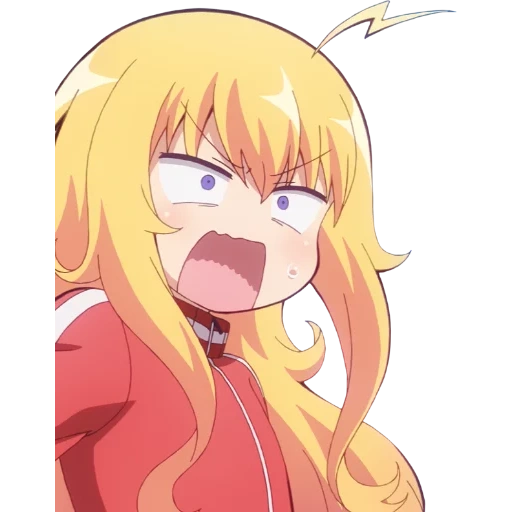 габриэлью, аниме злость, gabriel dropout, аниме тян эмоции, gabriel dropout габриэль