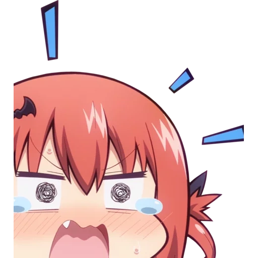 satan, emotional satan, cartoon character, gabriel dropout, gabriel dropout satania chibi