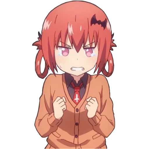 satan, gabriel dropout, kurumidze sasania, satan kumizawa cried, satan kumizawa