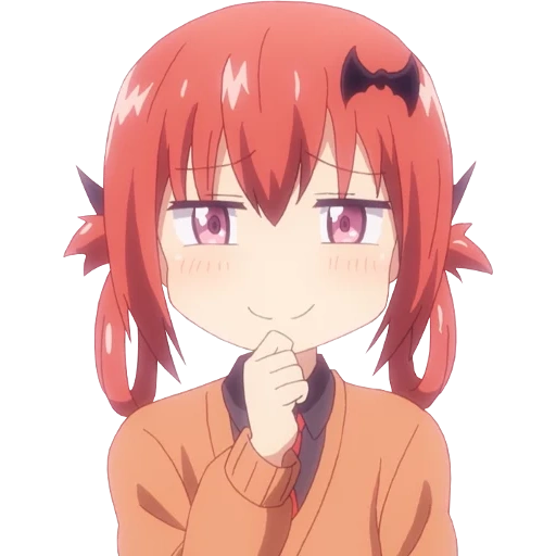 smug satania, gabriel dropout, kurumize sassania, anime gabriel satana, gabriel dropout satania