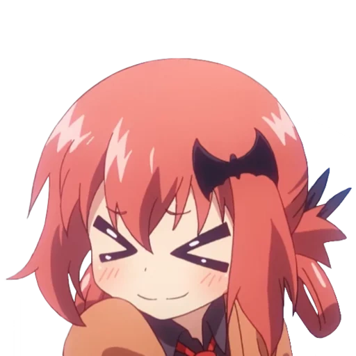 satania, satania chibi, satania est en colère, gabriel dropout, anime gabriel satania evati