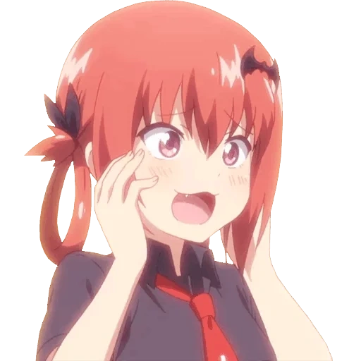 satania me, anime girls, gabriel abandonando, satania gabriel, satania kurumizava