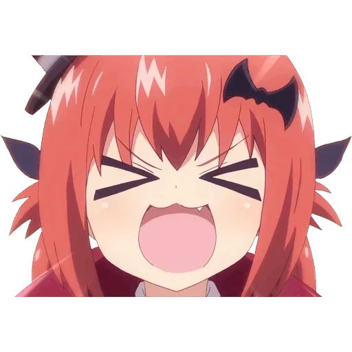 anime ri, satania chibi, satania kurumizava, satania kurumizawa chora, anime gabriel satania mem