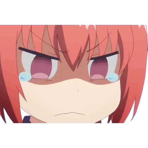 anime satania, satania kurumizava, satania anime emoji, gabriel joga a escola chorando, anime gabriel satanias chorando