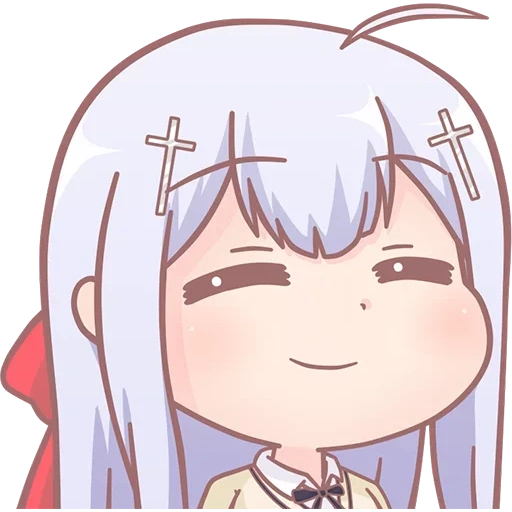 gabriel chibi, anime gabriel, gabriel dropout, gabriel anime chibi, emoji discord anime