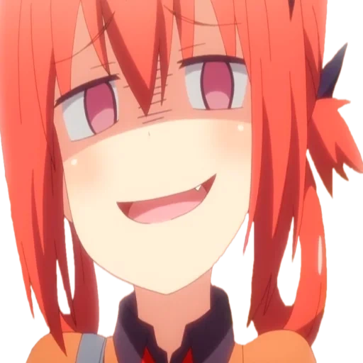 anime, 2021 anime, personnages d'anime, gabriel dropout, satania macdowell ahegao