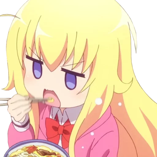 nyashki anime, animation outside sichuan, fancy animation, cartoon character, gabriel dropout anime