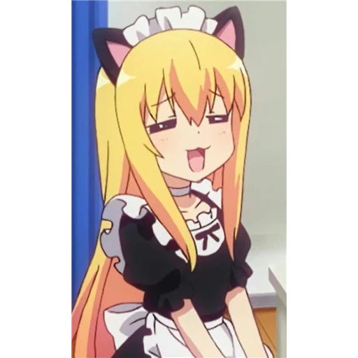 anime, dropout gabriel, karakter anime, gabriel dropout neko, gabriel melempar sekolah pembantu