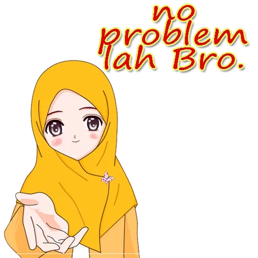 kartun, girl, kartun lucu, anime muslim, gambar kartun