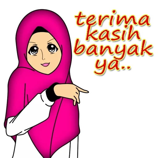 gambar kartun, cartoon hijab, hijab cartoon, hijab da ragazza, cartoon con hijab viola