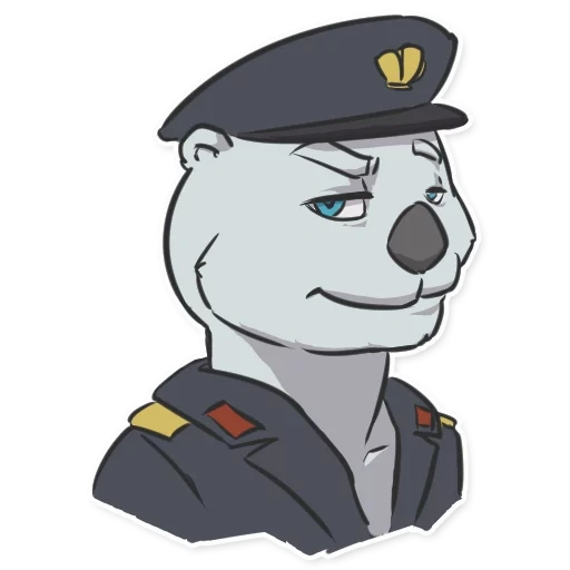 anime, human, captain rhine, fox general furri, furri is a policeman dog