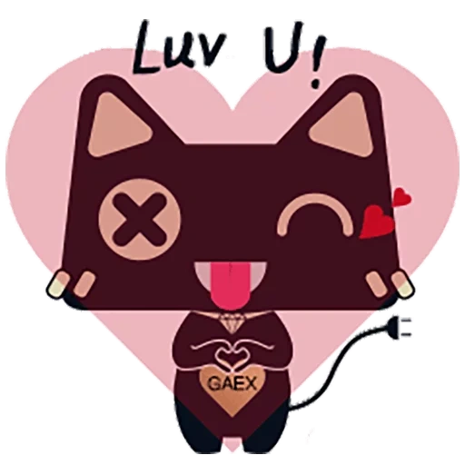 smiling-faced cat, katermukke, cat vector, animals are cute, cat heart vector