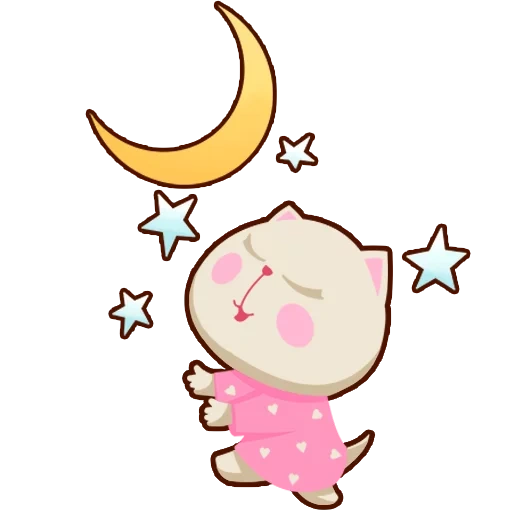 clip art, pig luna, süße zeichnungen, sweet moon dream, kleine zwillingssterne