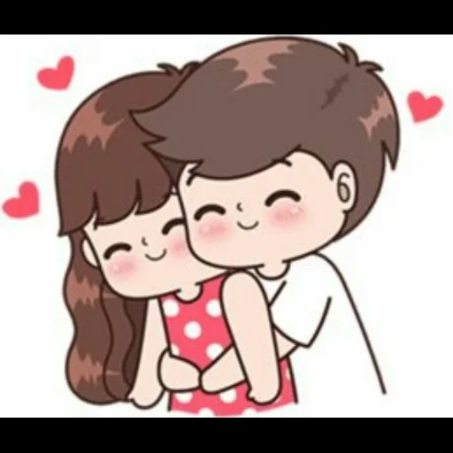 the pairs are cute, cute steam drawings, cute couples drawings, a couple of lovers, cartoon lovers