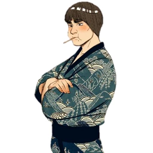 naruto, hinata hyuga, arte de feo guy, macho kimono esivar, nagakura shinpachi gintam