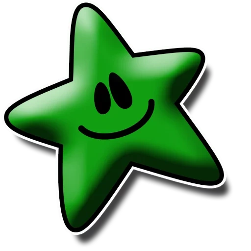 stelle, simbolo della stella, la stella è verde, stelle di bambini, asterischi con museruole