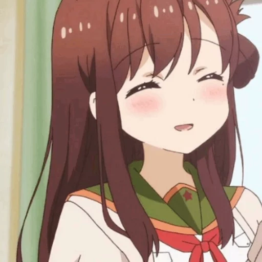 anime, yuri wakaka, gakkou gurashi, screenshot von yuri wakase, anime schulleben in yuri wakase