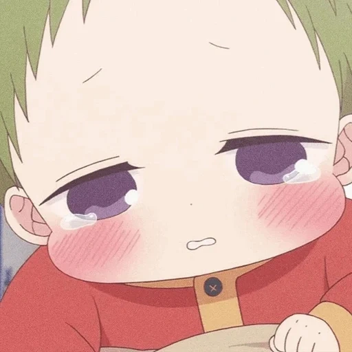 imagen, mejillas de anime, niños de anime, chicos de anime, anime kotaro es pequeño