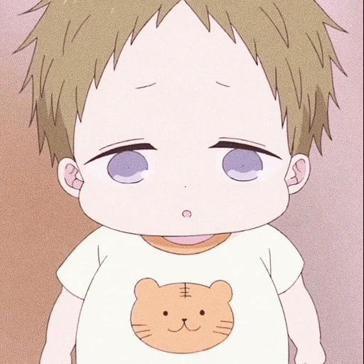 image, enfants anime, personnages d'anime, kotaro anime bébé, nounous de l'école kotaro