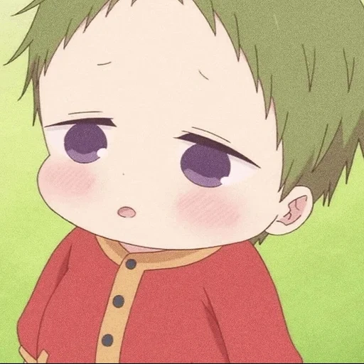 figure, anime baby, kotaro school nanny, cute cartoon boy, kotaro chibi school nanny