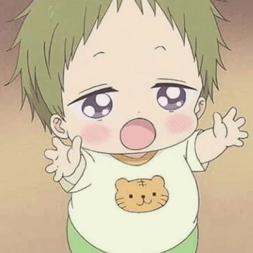 foto, kotaro anime baby, anime de babás escolares, nannies da escola de kotaro, gakuen babysitters kotaro