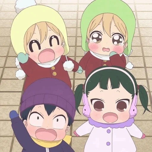 babás escolares chibi, babás de gakuen, anime de babá de gakuen, nannies da escola anime kazuma, gakuen babás estrangeiro