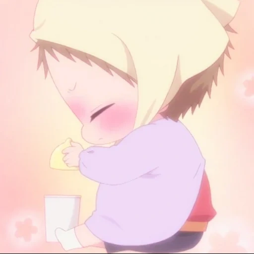 anime cute, anime baby, anime charaktere, bewegung comic niedlich, gakuen babysitter kotaro