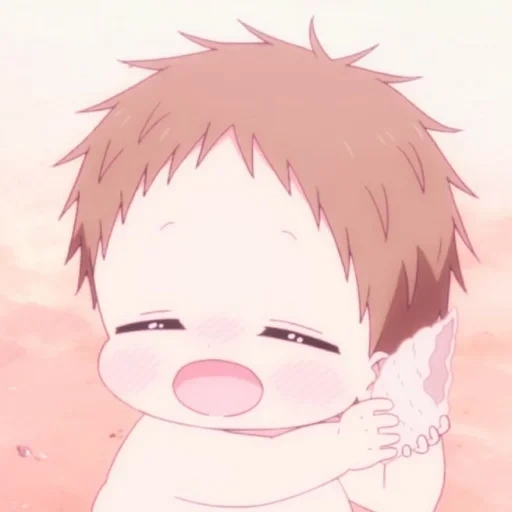 figura, bebé de animación, bebé de animación, lindo chico de animación, gakuen babysiters kotaro