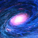 lo spazio, le tenebre, la via lattea, galassia cosmica, vortice cosmico