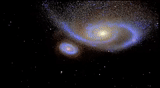 galaxia, galaxia de cosmos, galaxia andromeda, galaxia asimétrica, hubble de la vía láctea de galaxy