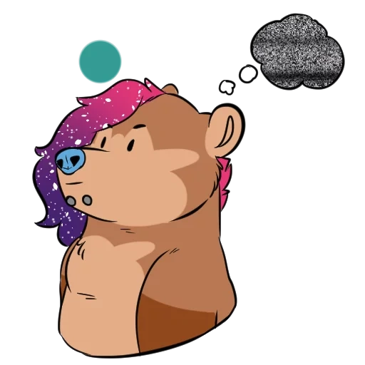 anime, bear, the bear is cute