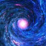 espace, galaxie, illusion d'art, l'espace est bleu, von univers