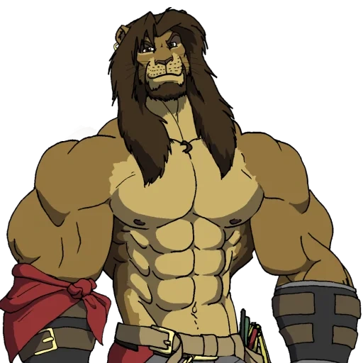 anime, gros muscle, anime lions, galen fonctionne, gaysluttylion27 triton